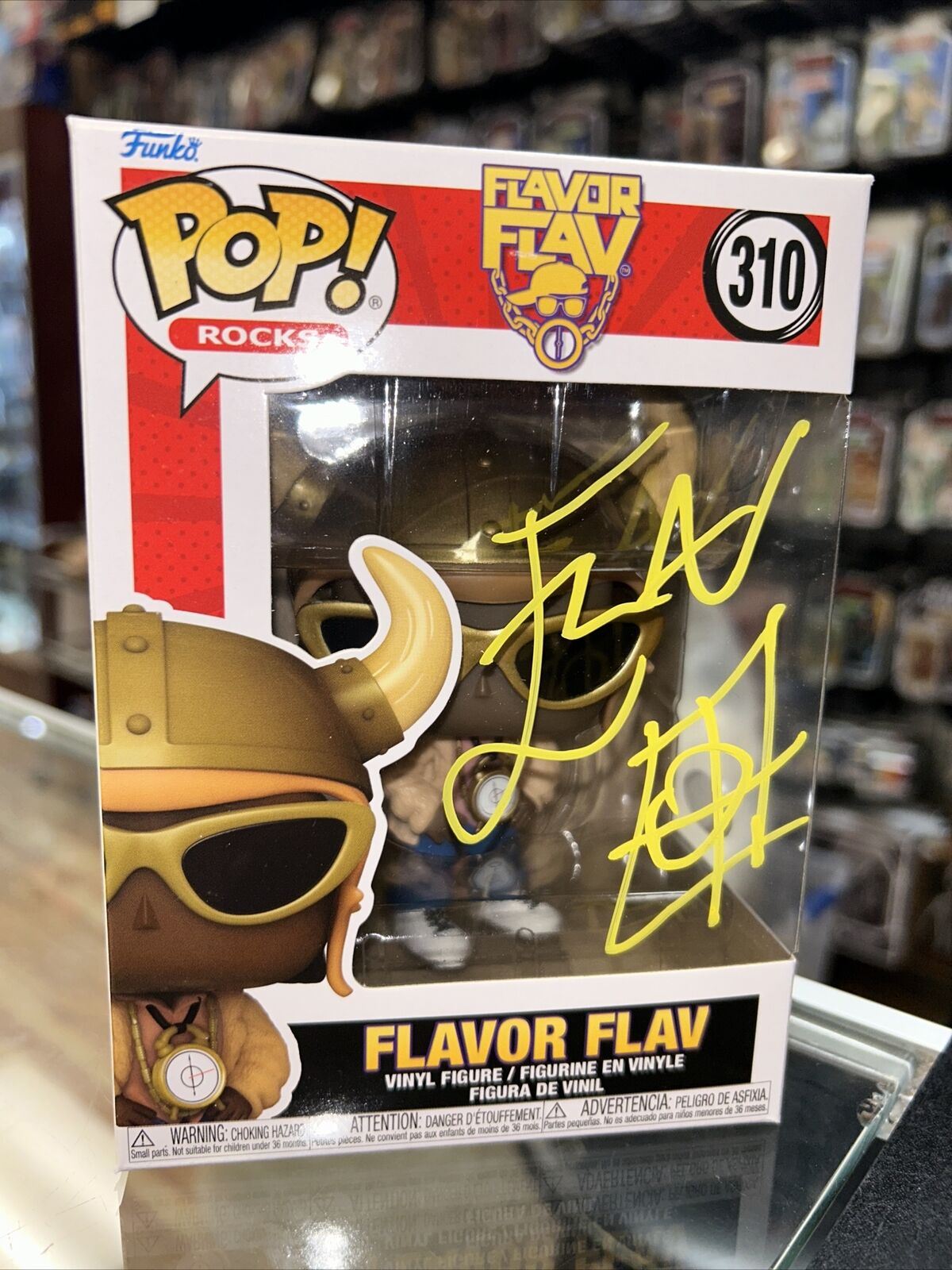 Flavor flav signed Funko Pop (Funko, Music) *JSA Authenticated* product image 2, provided for visual reference and product