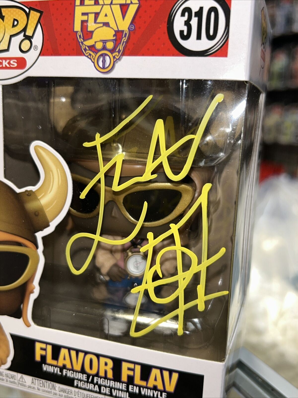 Flavor flav signed Funko Pop (Funko, Music) *JSA Authenticated* product image 3, provided for visual reference and product