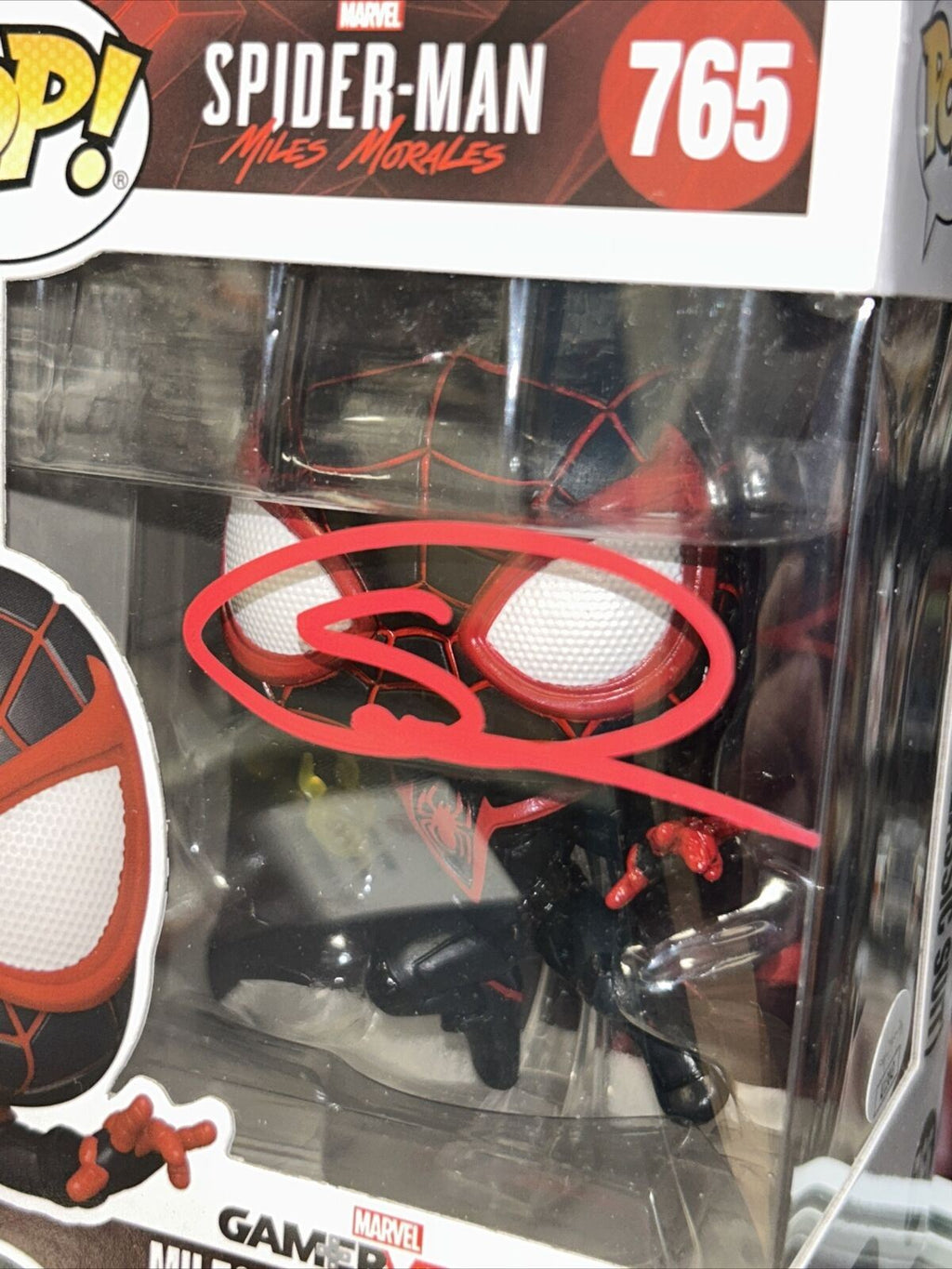 Miles Morales signed by Shameik Moore (Funko, Marvel) *JSA Authenticated* product image 3, provided for visual reference and