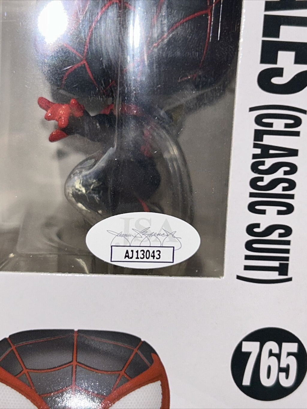 Miles Morales signed by Shameik Moore (Funko, Marvel) *JSA Authenticated* product image 5, provided for visual reference and