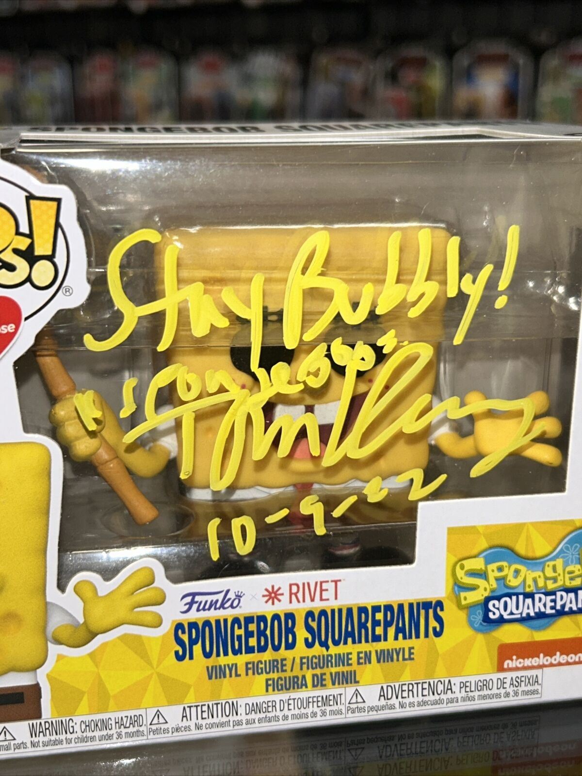 Spongebob Squarepants signed by Tom Kenny (Funko, Nickelodeon) *JSA Authentic* product image 3, provided for visual