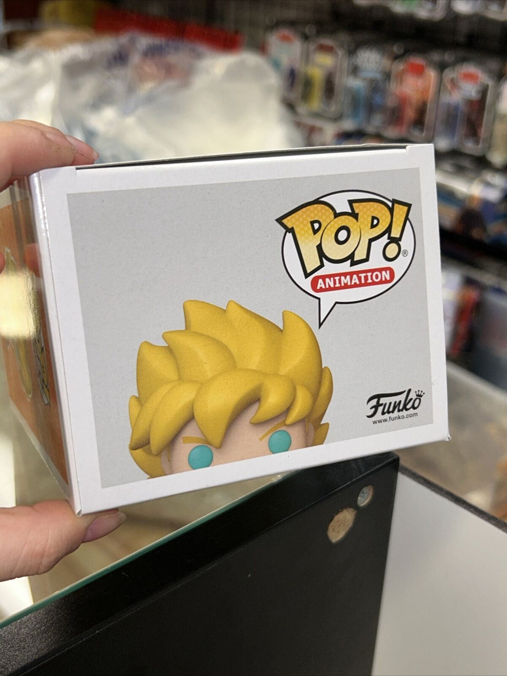 Super Saiyan Goku Signed by Sean Schemmel (Funko, DragonballZ) *JSA* product image 7, provided for visual reference and
