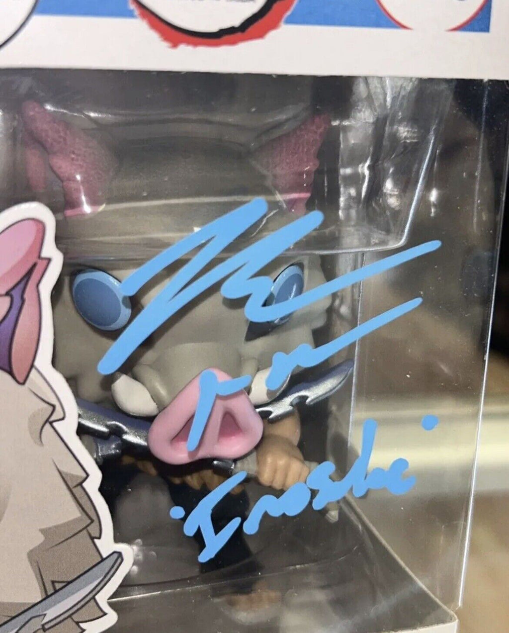 Inosuke signed by Bryce papenbrook (Funko, Demonslayer) *JSA Authenticated* product image 3, provided for visual reference