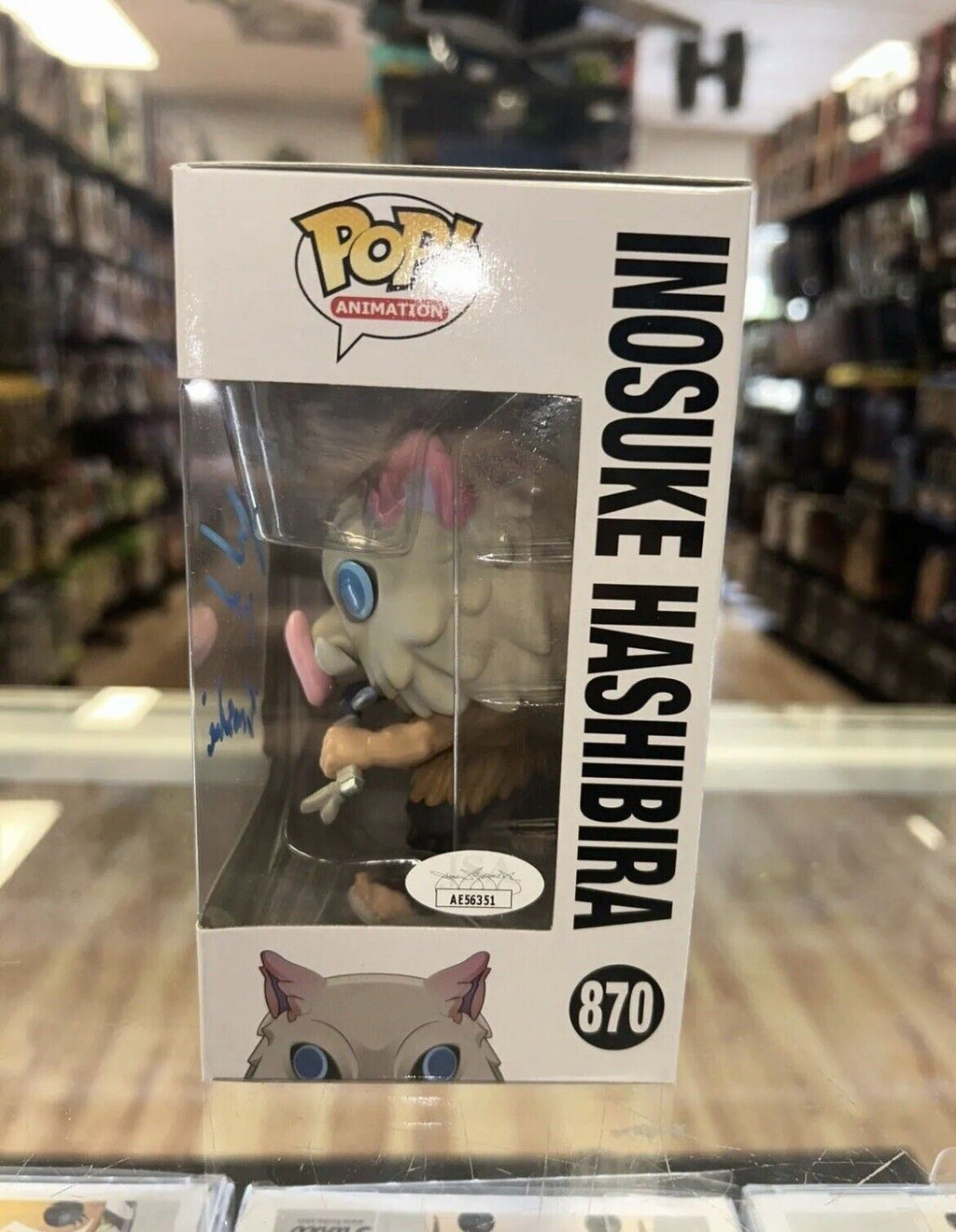 Inosuke signed by Bryce papenbrook (Funko, Demonslayer) *JSA Authenticated* product image 4, provided for visual reference