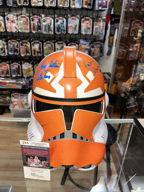 332nd custom vinyl helmet signed by Ashley Eckstein & Rasario Dawson *JSA* product image 1, provided for visual reference