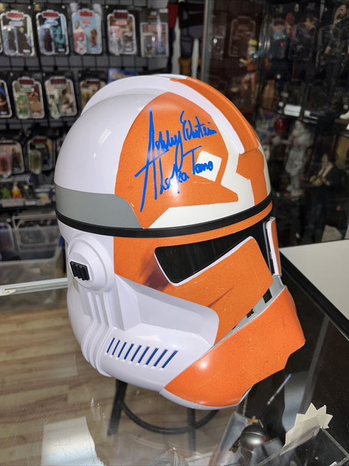 332nd custom vinyl helmet signed by Ashley Eckstein & Rasario Dawson *JSA* product image 2, provided for visual reference