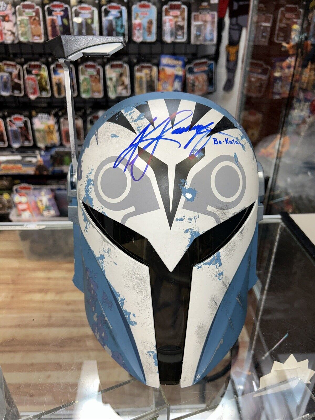 Bo-Katan black series helmet signed by Kate Sackhoff *JSA Authenticated* product image 3, provided for visual reference and