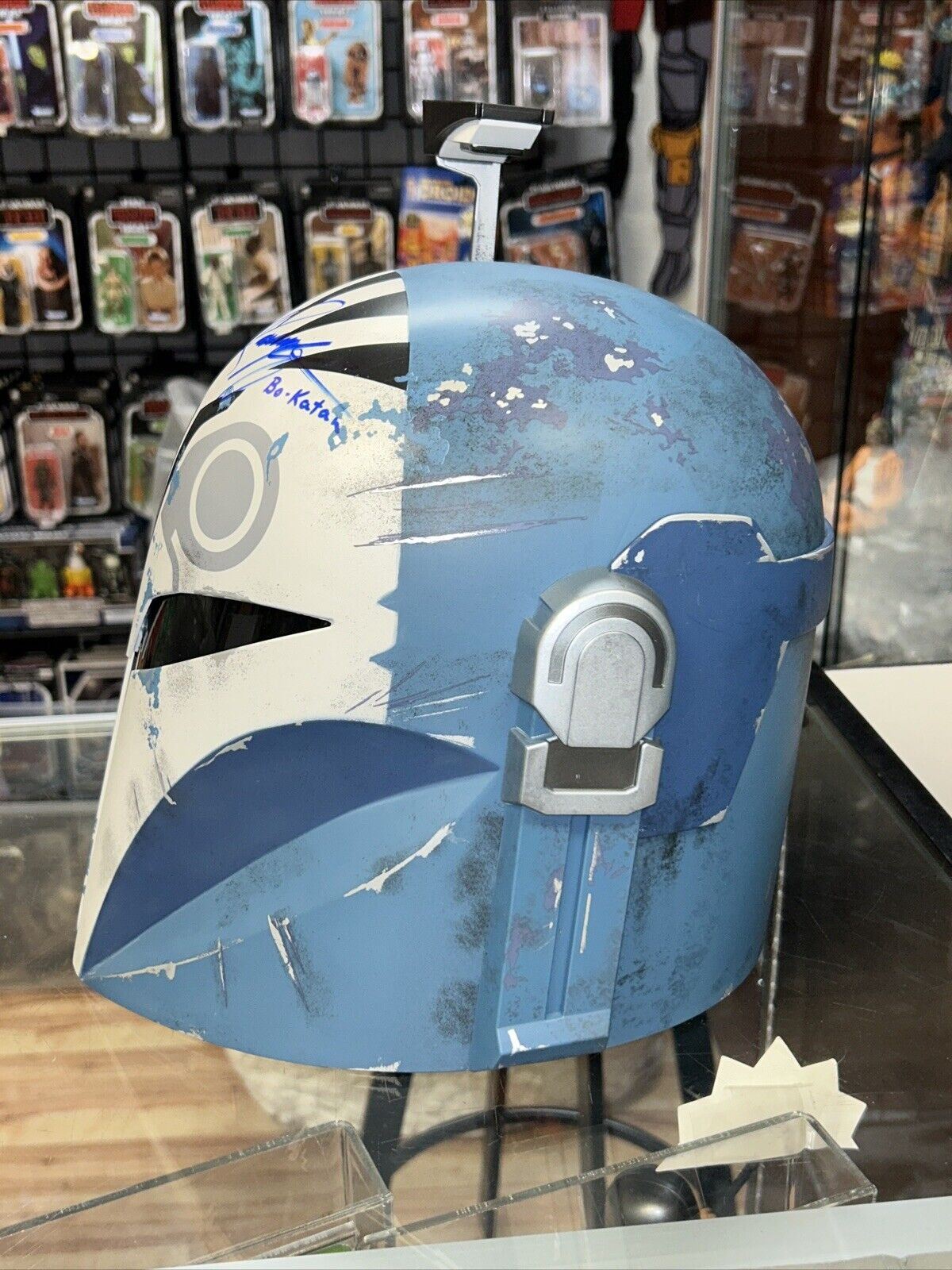 Bo-Katan black series helmet signed by Kate Sackhoff *JSA Authenticated* product image 9, provided for visual reference and
