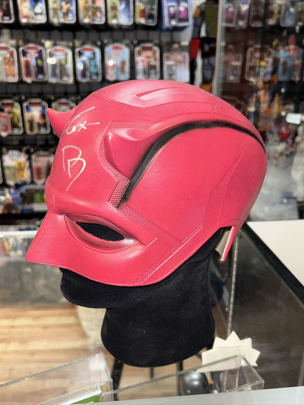 DareDevil Mask signed by Charlie Cox *JSA Authenticated* (Marvel Comics) product image 7, provided for visual reference and