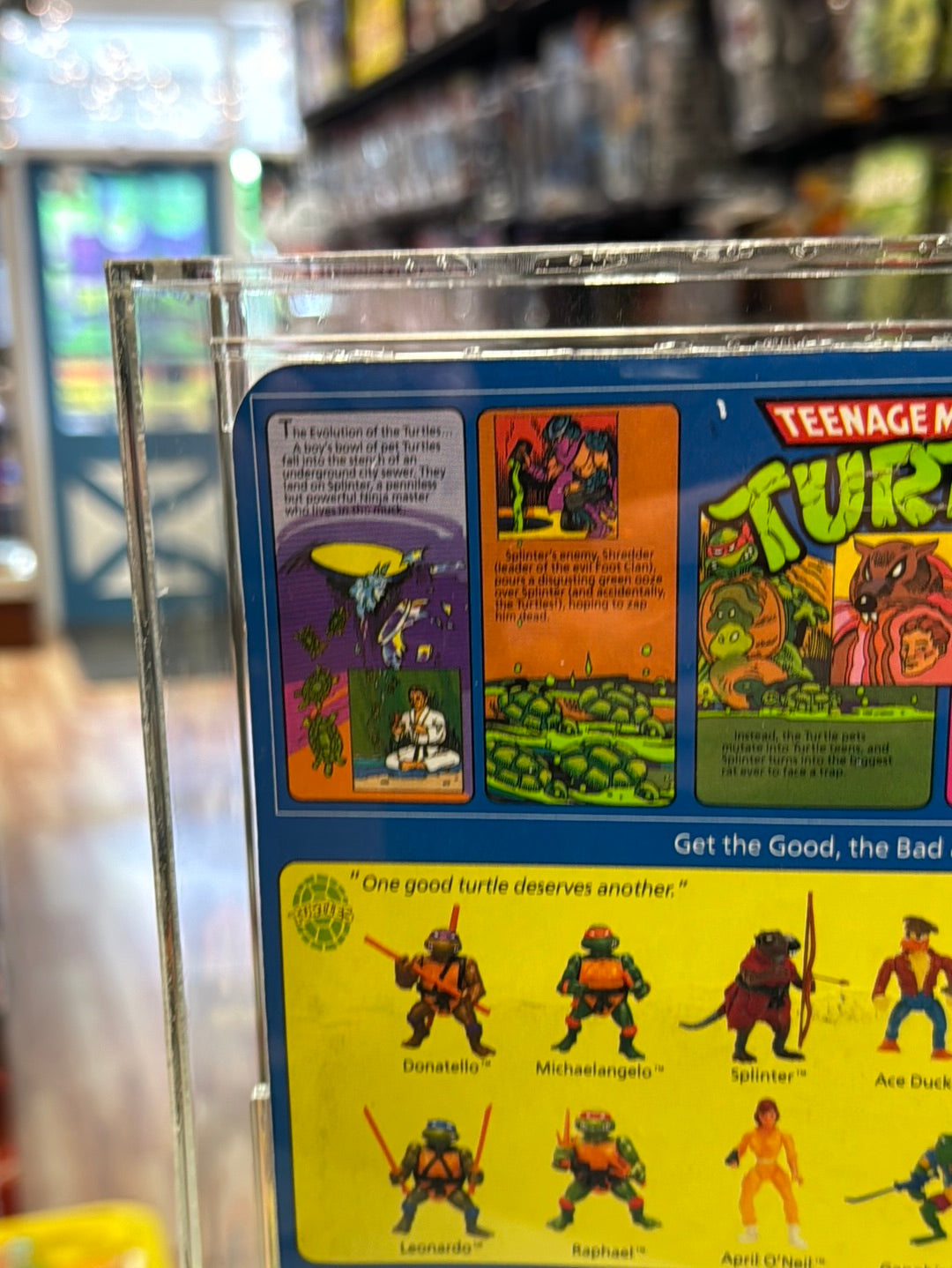 Genghis Frog 14 Back (Vintage TMNT Ninja Turtles, Playmates) **CAS Graded 80** product image 12, provided for visual