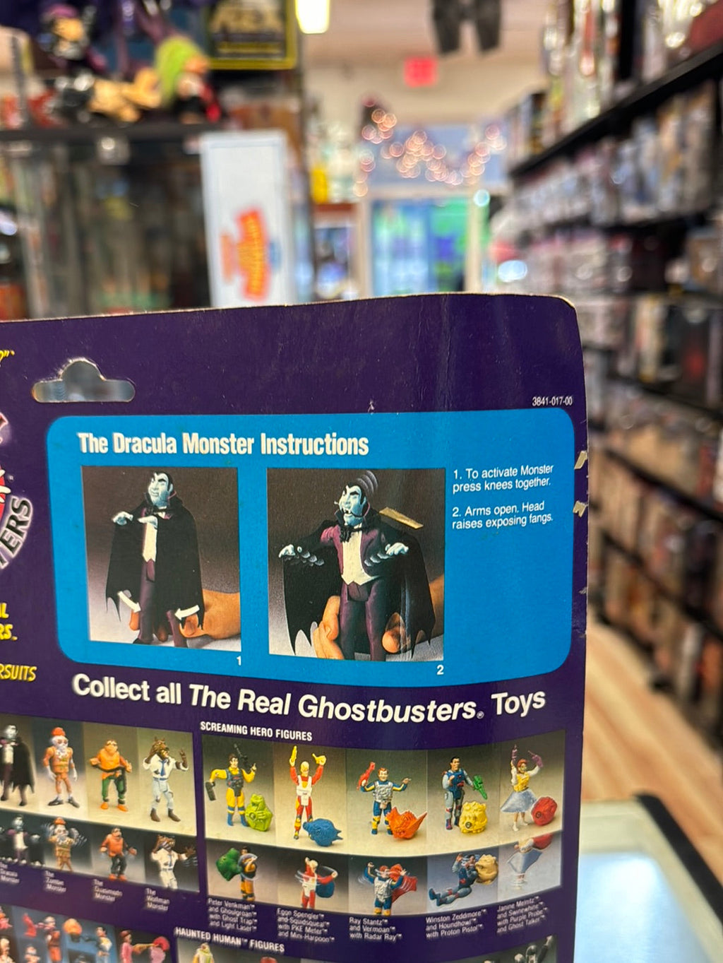 Dracula Monster 1689 (Vintage Ghostbusters, Kenner) SEALED product image 10, provided for visual reference and product