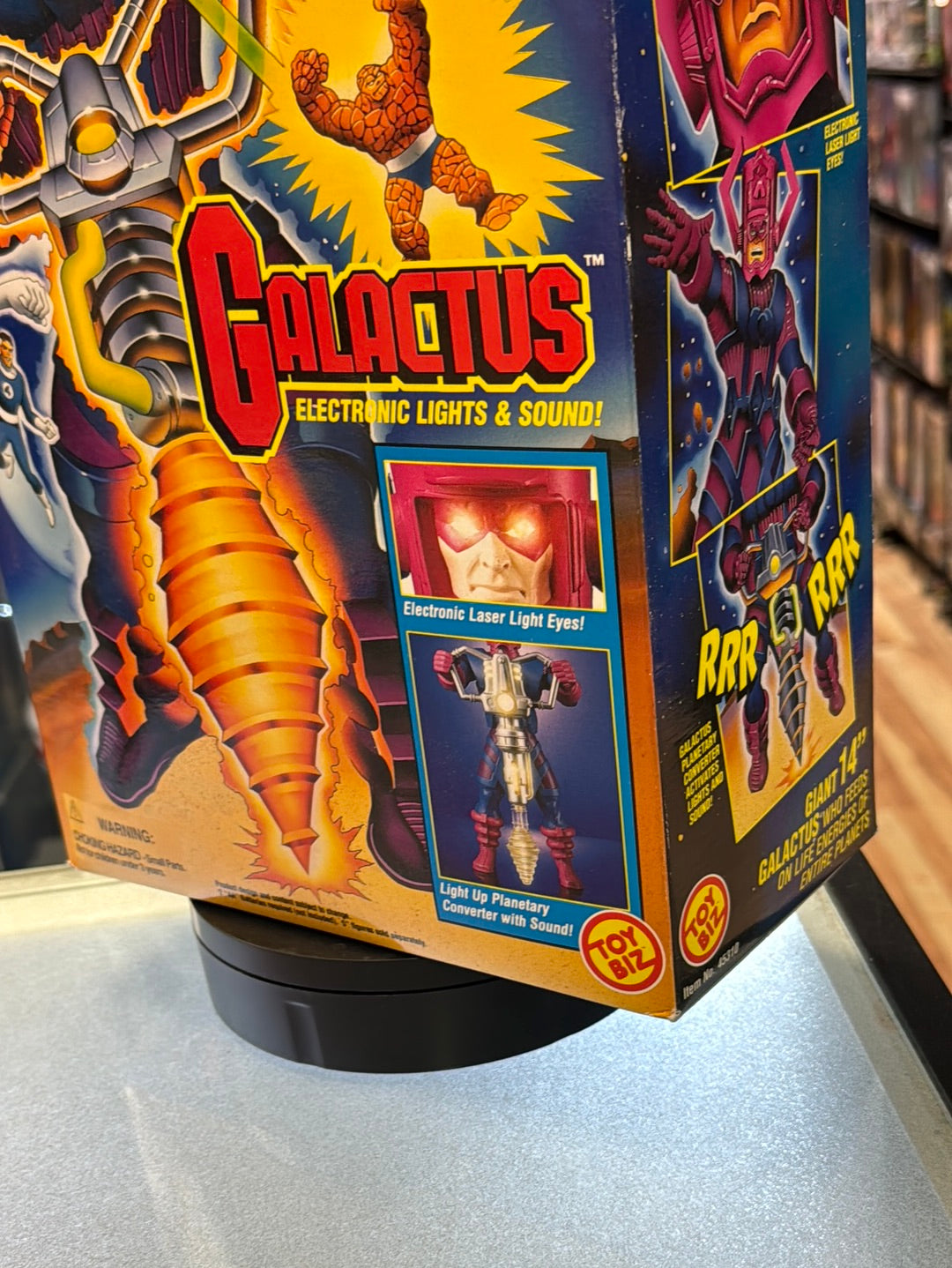 Electronic Lights & Sound Galactus (Vintage Marvel Fantastic Four, Toybiz) SEALED product image 7, provided for visual