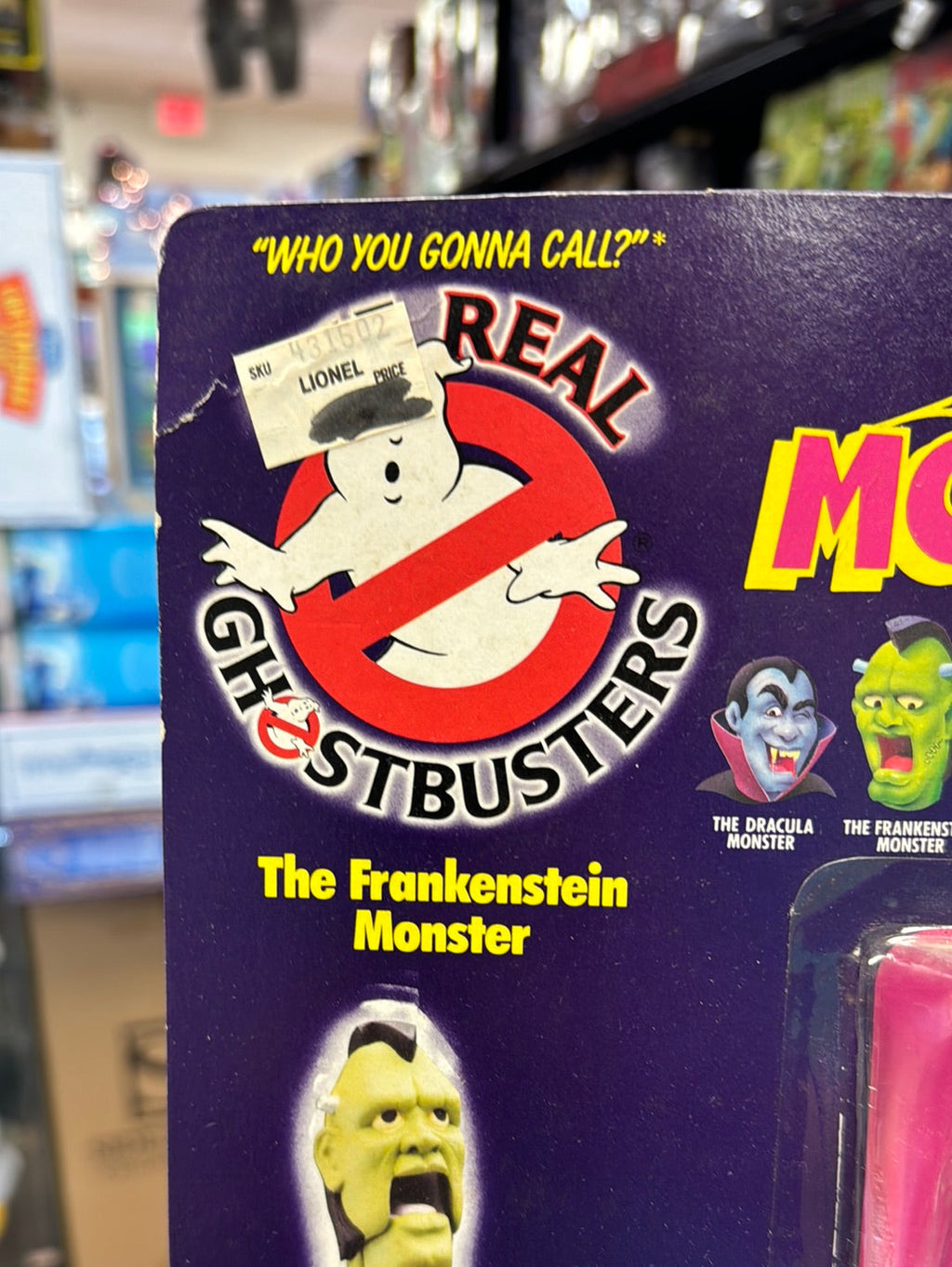 Frankenstein Monster 1690 (Vintage Ghostbusters, Kenner) SEALED product image 2, provided for visual reference and product