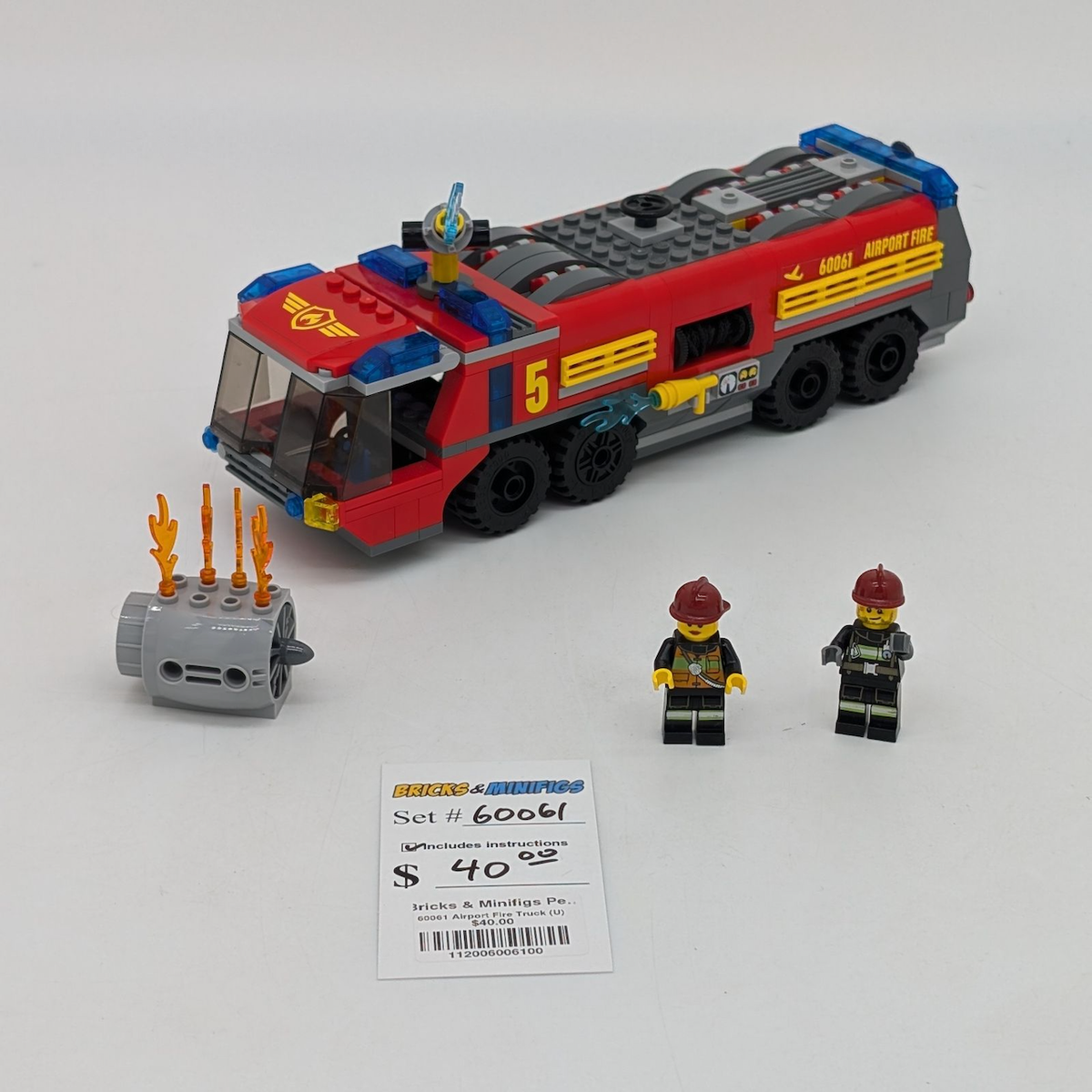 60061 Airport Fire Truck (U) product image 1, provided for visual reference and product detail review