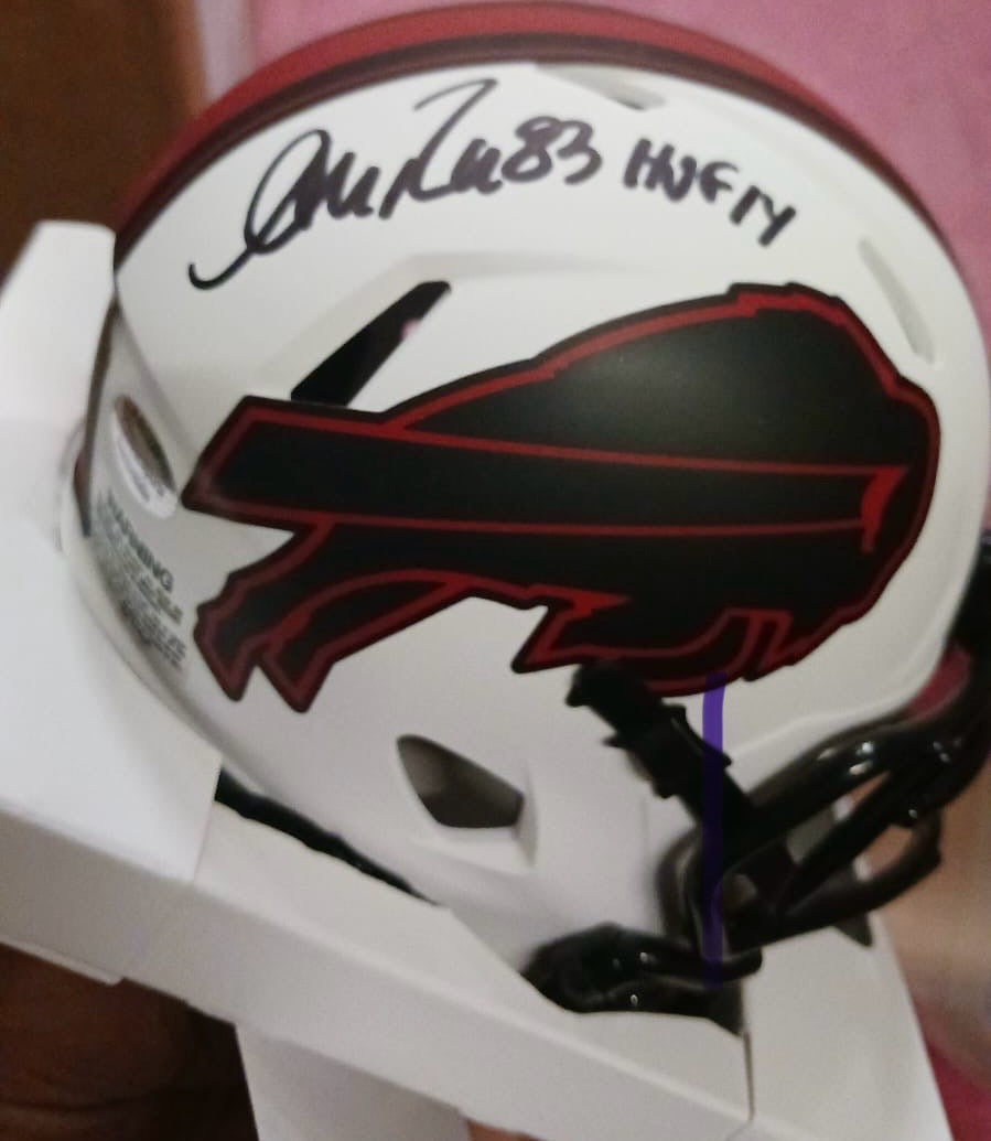Andre Reed Autographed Buffalo Bills Mini Helmet with COA product image 1