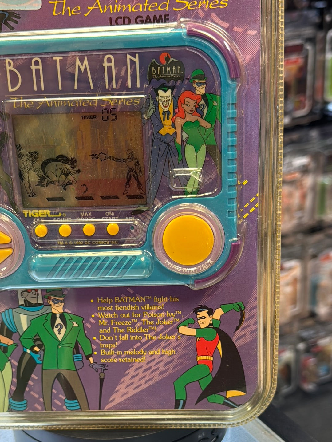 Electronic Animated Series Batman (Vintage Hand Held Game, Tiger) SEALED product image 5, provided for visual reference and