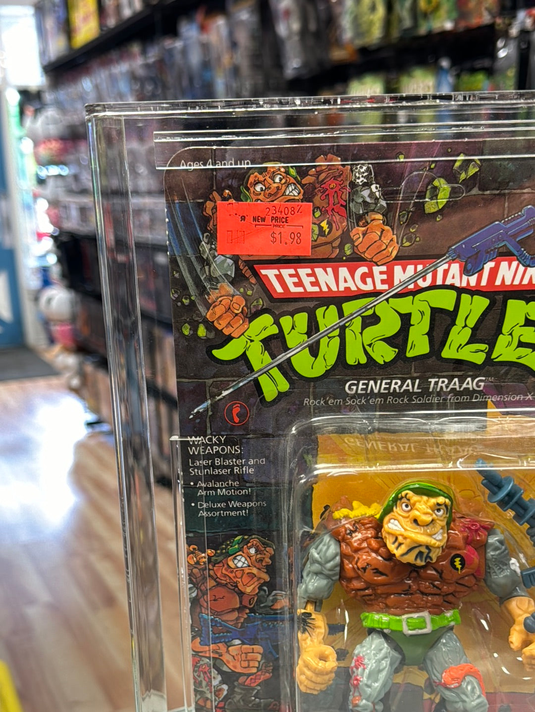 General Traag 20 Back (Vintage TMNT Ninja Turtles, Playmates) **CAS Graded 80** product image 3, provided for visual