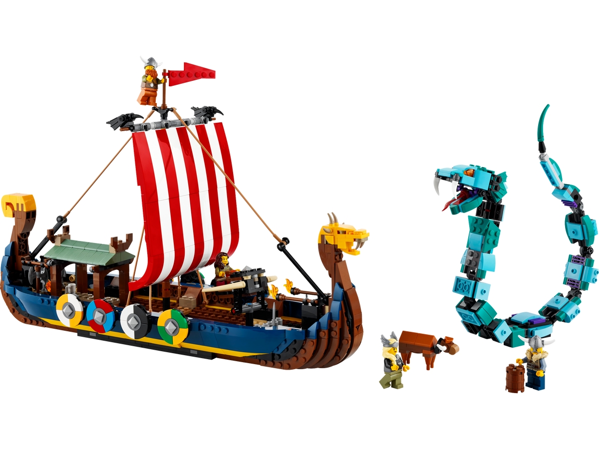 31132 Viking Ship and the Midgard Serpent product image 2, provided for visual reference and product detail review