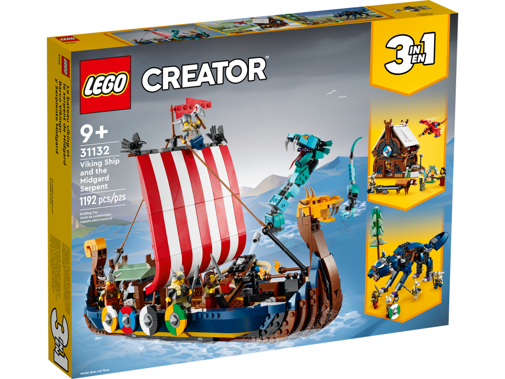 31132 Viking Ship and the Midgard Serpent product image 1, provided for visual reference and product detail review