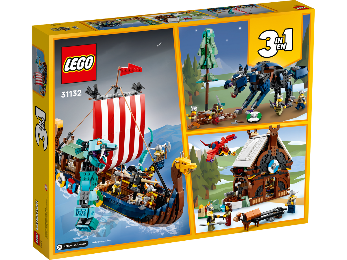 31132 Viking Ship and the Midgard Serpent product image 3, provided for visual reference and product detail review