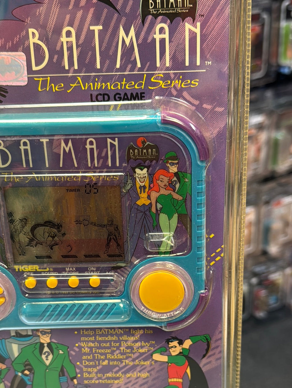 Electronic Animated Series Batman (Vintage Hand Held Game, Tiger) SEALED product image 4, provided for visual reference and