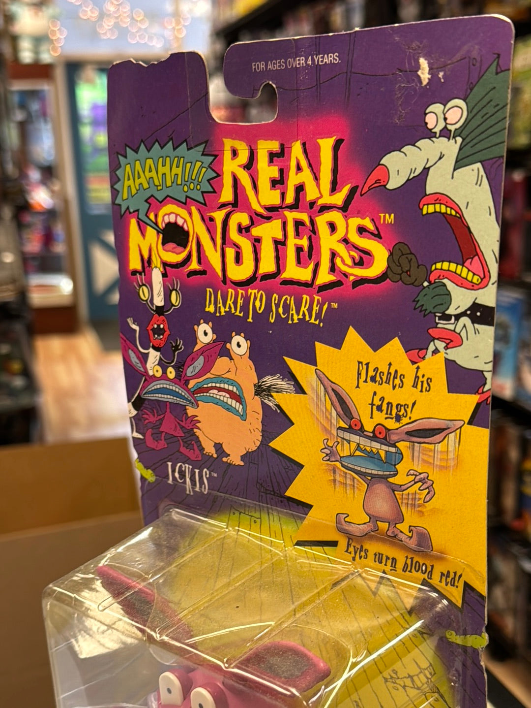 Ickis (Vintage Aahh Real Monsters, Mattel) Sealed product image 11, provided for visual reference and product detail review