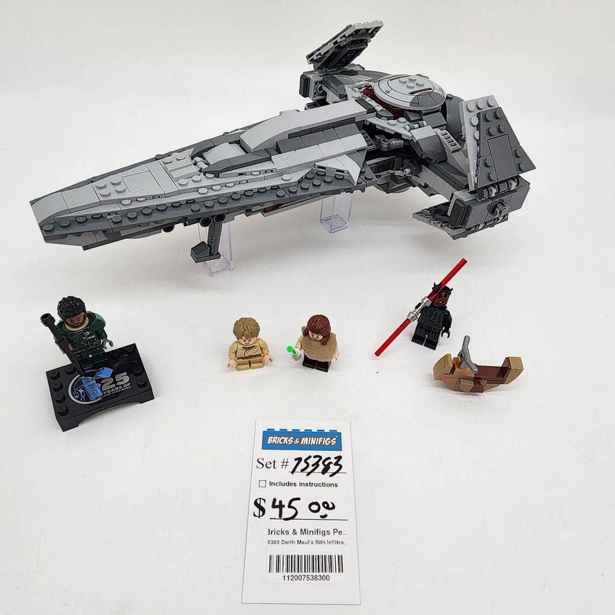 75383 Darth Maul's Sith Infiltrator (U) product image 1, provided for visual reference and product detail review