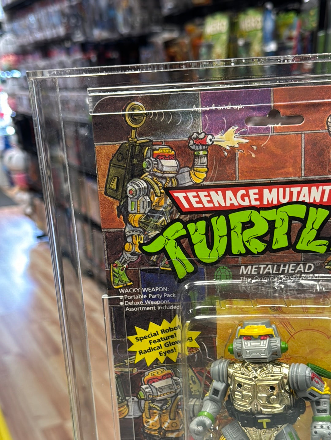 Metalhead 19 Back (Vintage TMNT Ninja Turtles, Playmates) **CAS Graded 85** product image 2, provided for visual reference