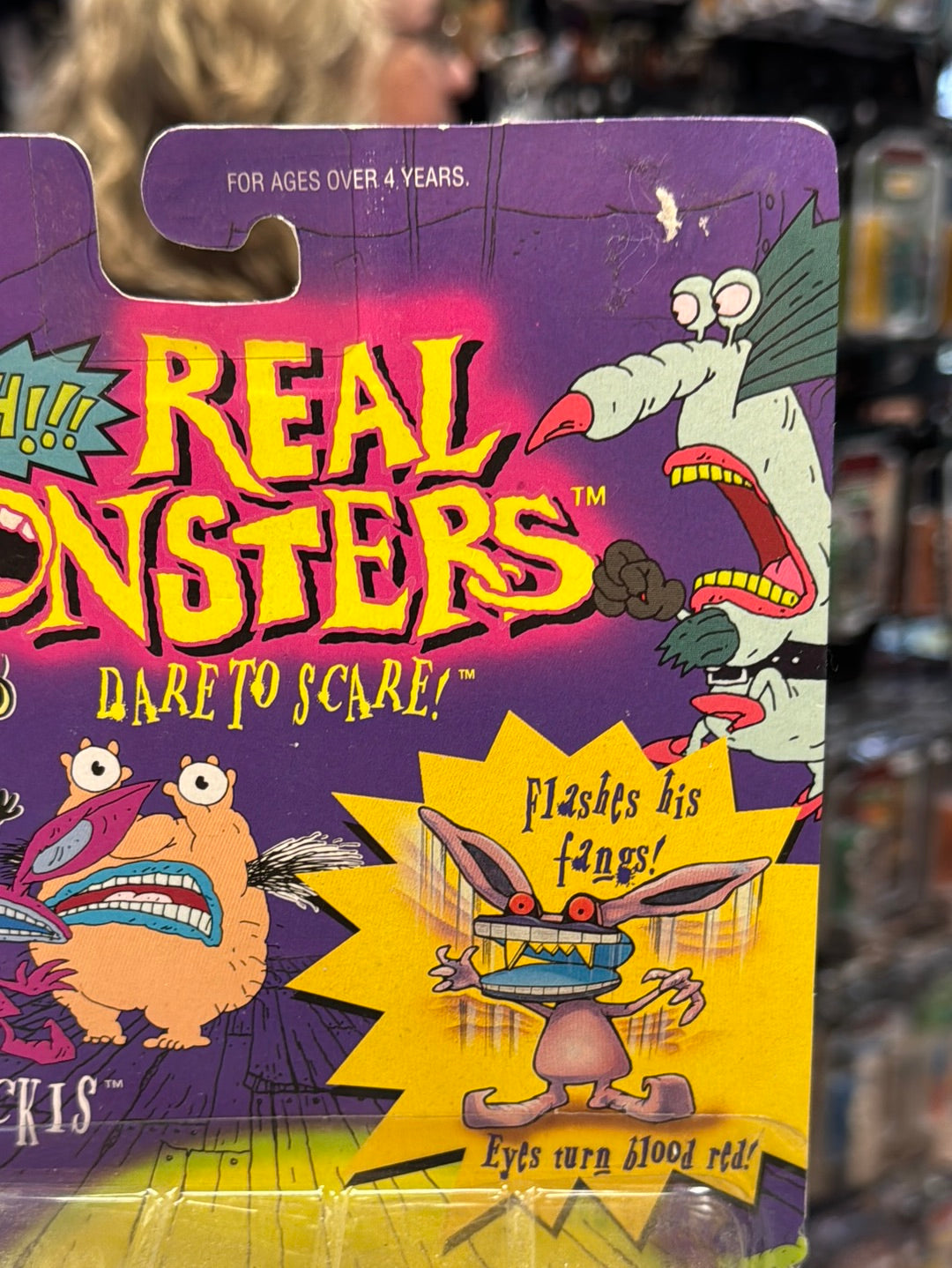 Ickis (Vintage Aahh Real Monsters, Mattel) Sealed product image 3, provided for visual reference and product detail review