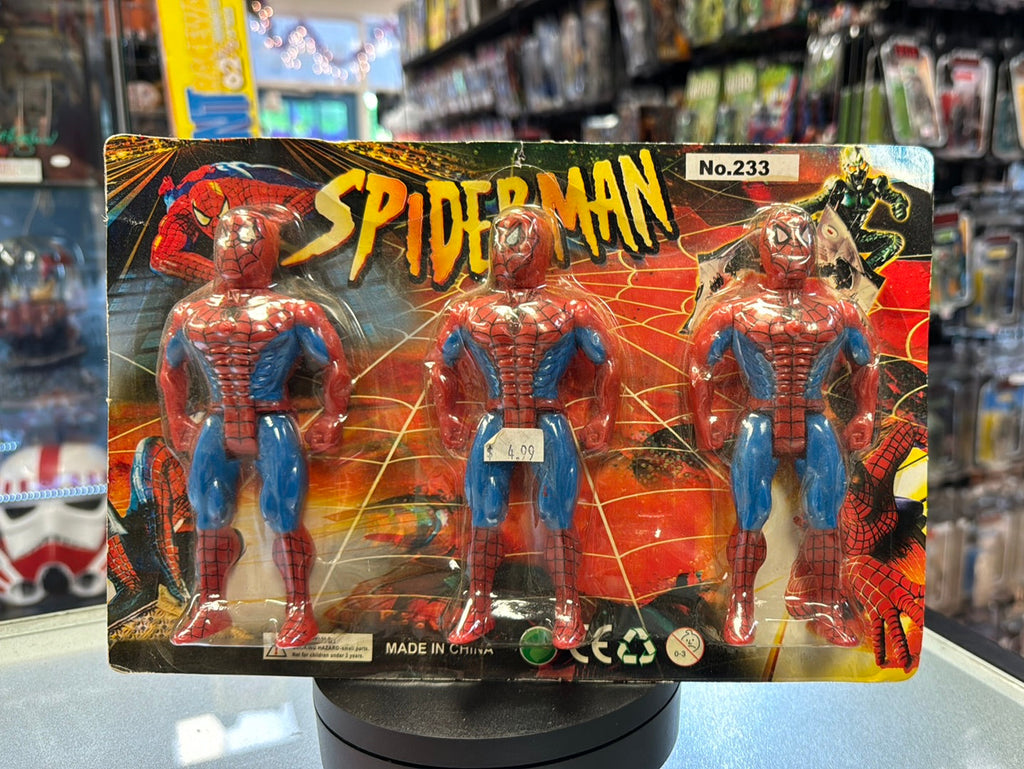 Spider-Man 3 Pack KO Knockoff (Marvel, Amazing Spiderman) Sealed product image 1, provided for visual reference and product