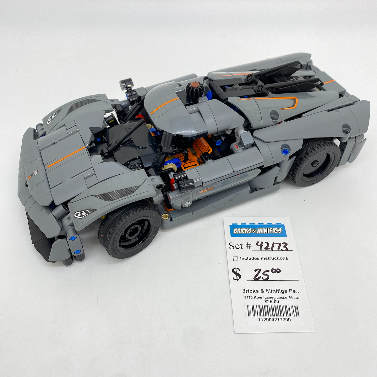 42173 Koenigsegg Jesko Absolut Grey Hypercar (U) product image 1, provided for visual reference and product detail review