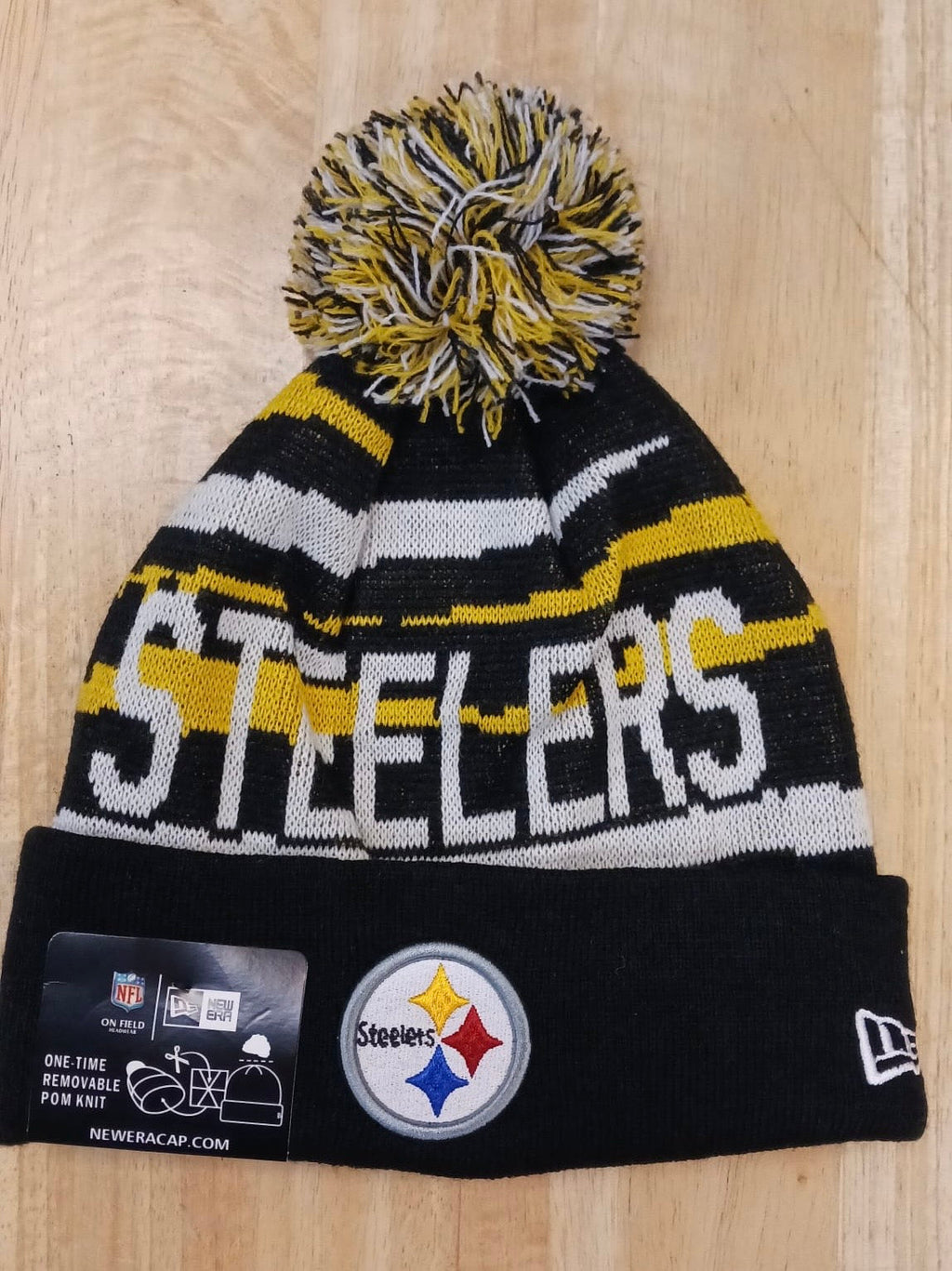 Pittsburgh Steelers NFL New Era winter Hat with Pom product image 1