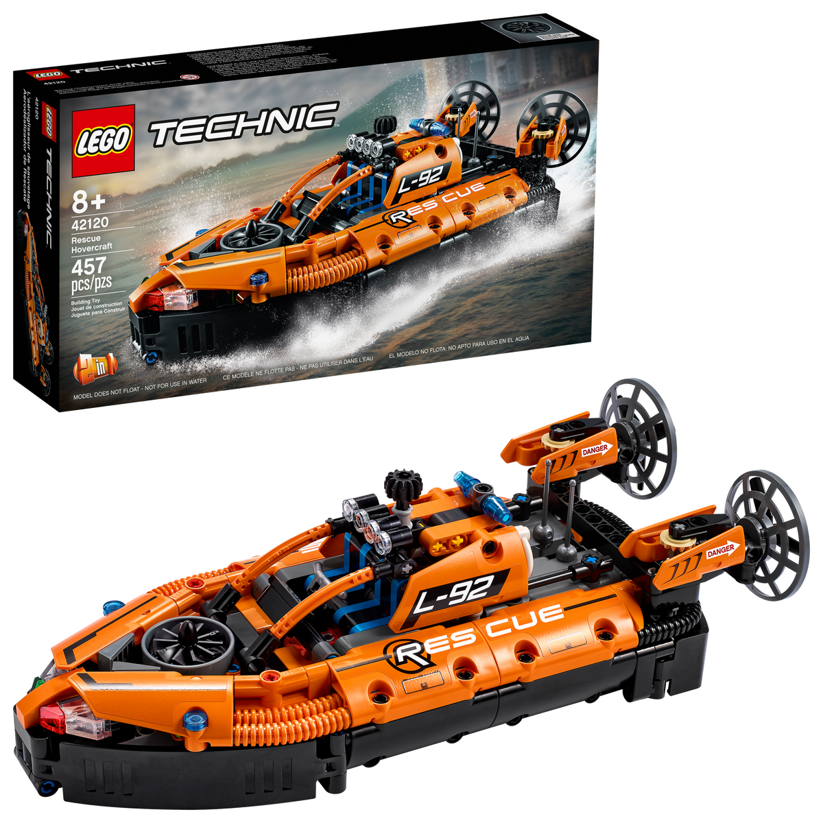42120 Rescue Hovercraft product image 1, provided for visual reference and product detail review