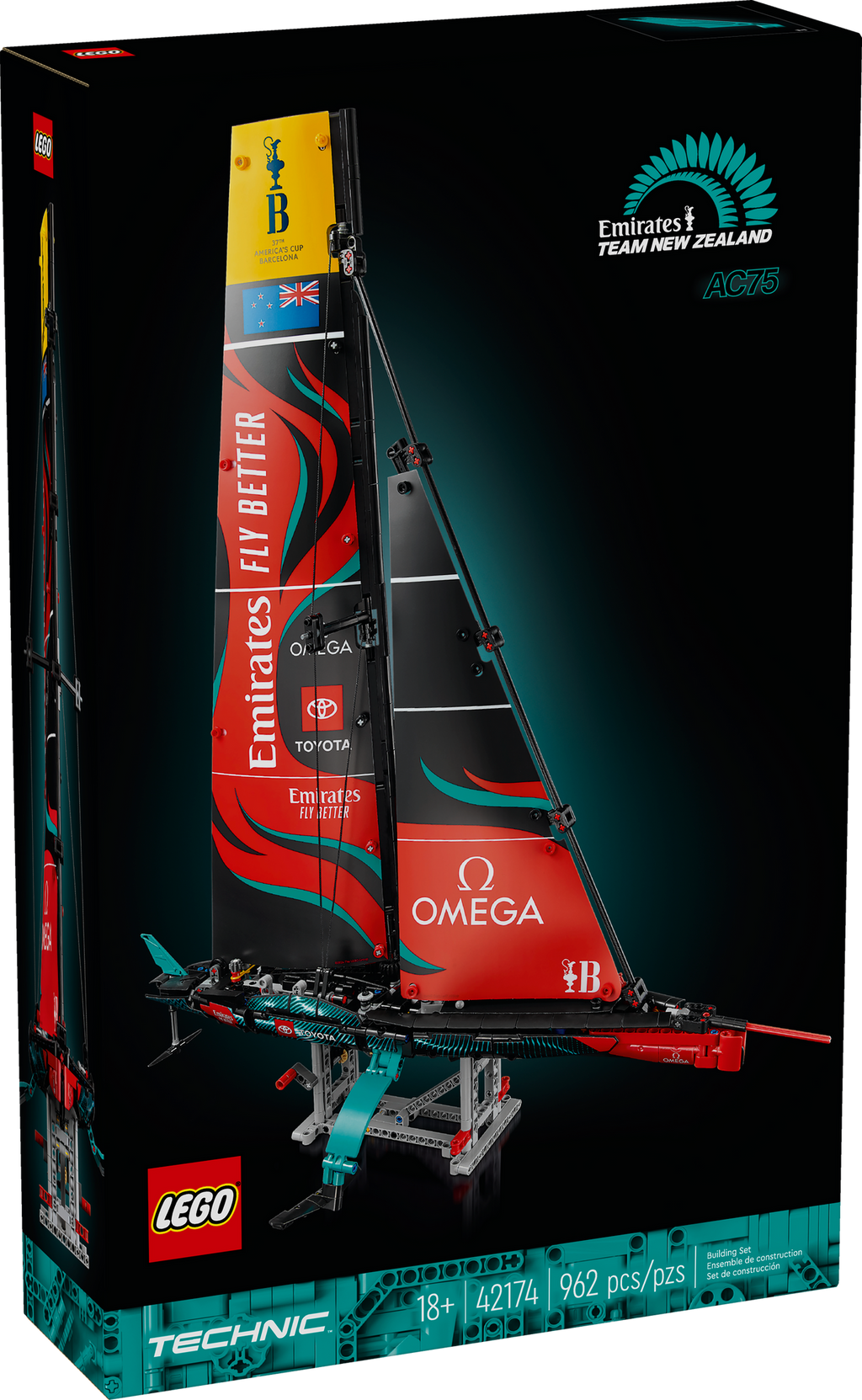 42174 Emirates Team New Zealand AC75 Yacht product image 1, provided for visual reference and product detail review