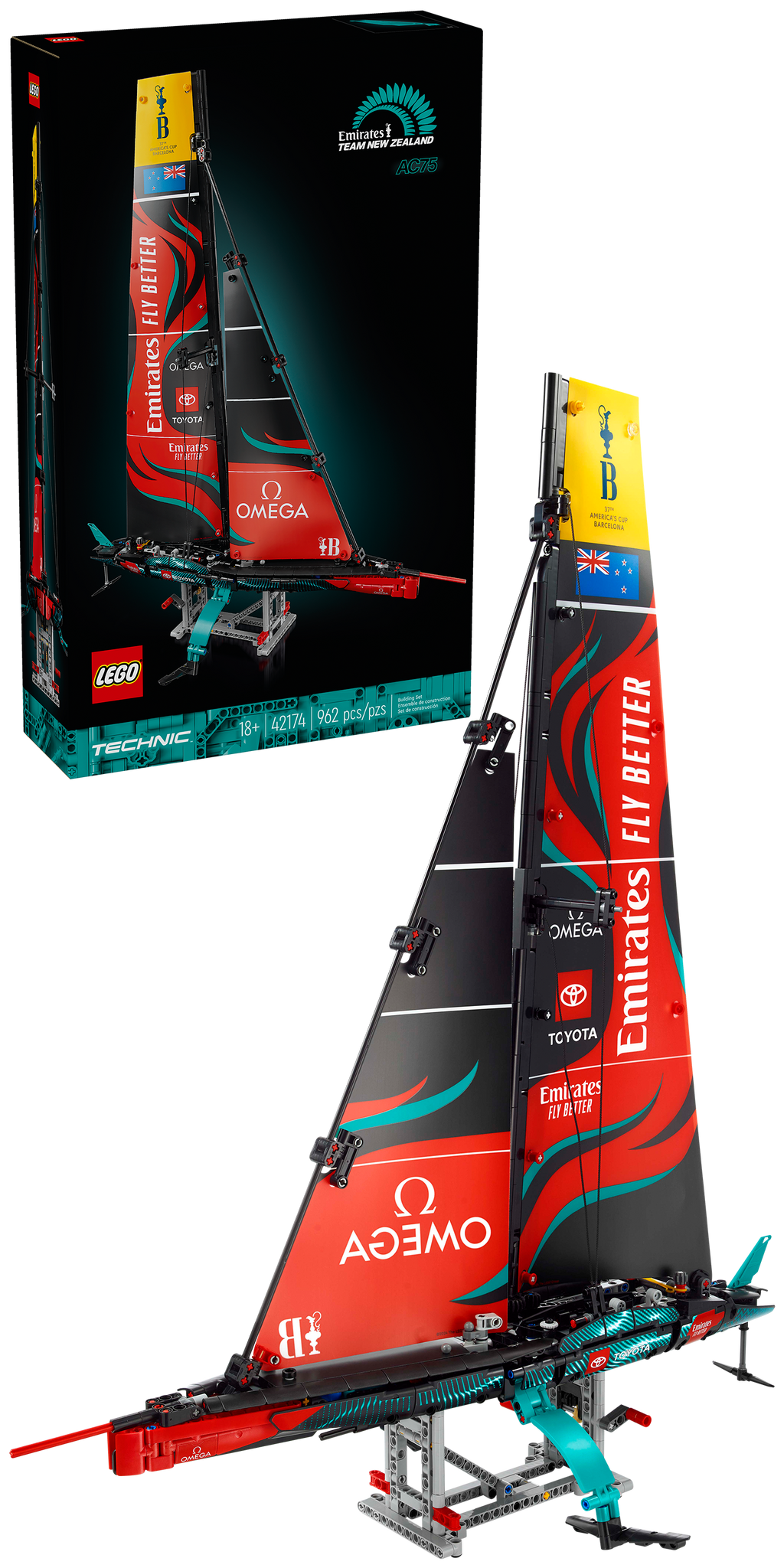 42174 Emirates Team New Zealand AC75 Yacht product image 3, provided for visual reference and product detail review