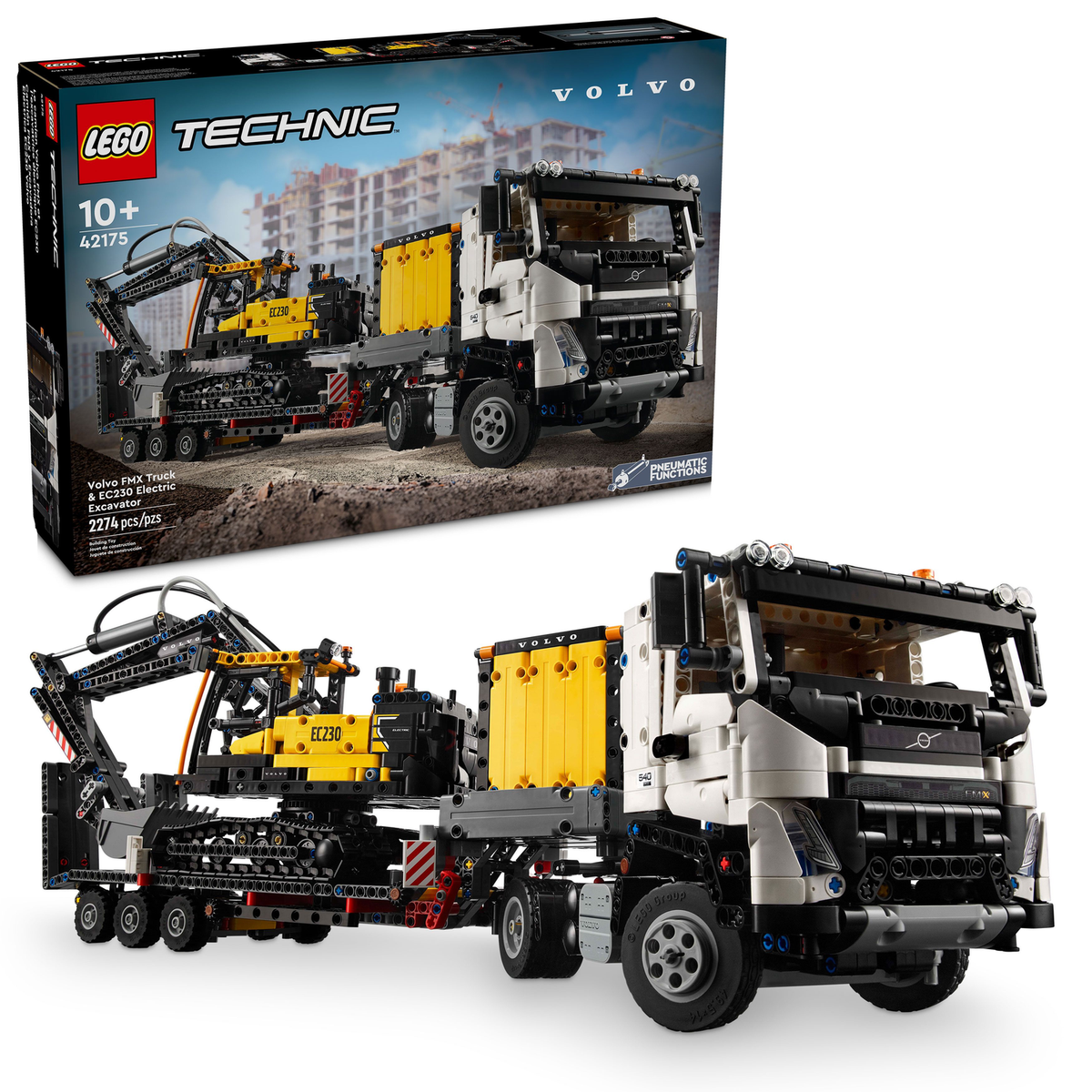 42175 Volvo FMX Truck & EC230 Electric Excavator product image 3, provided for visual reference and product detail review