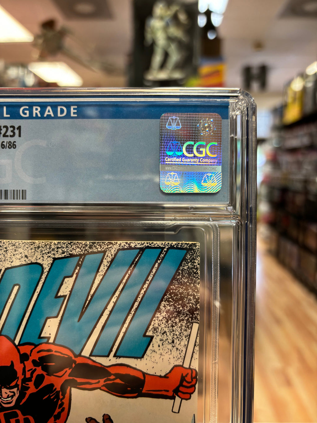 Daredevil #231 (CGC Graded 9.6 White, Marvel) product image 3, provided for visual reference and product detail review