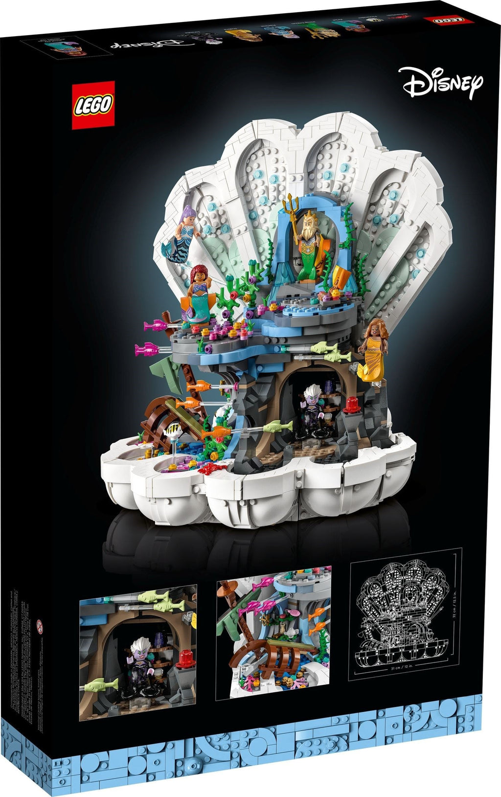 43225 The Little Mermaid Royal Clamshell product image 3, provided for visual reference and product detail review