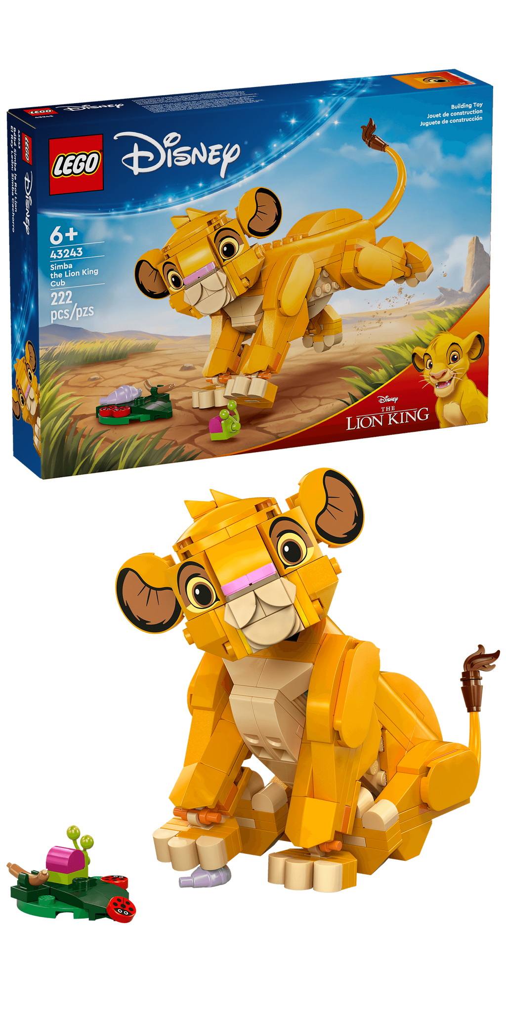 43243 Simba the Lion King Cub product image 3, provided for visual reference and product detail review