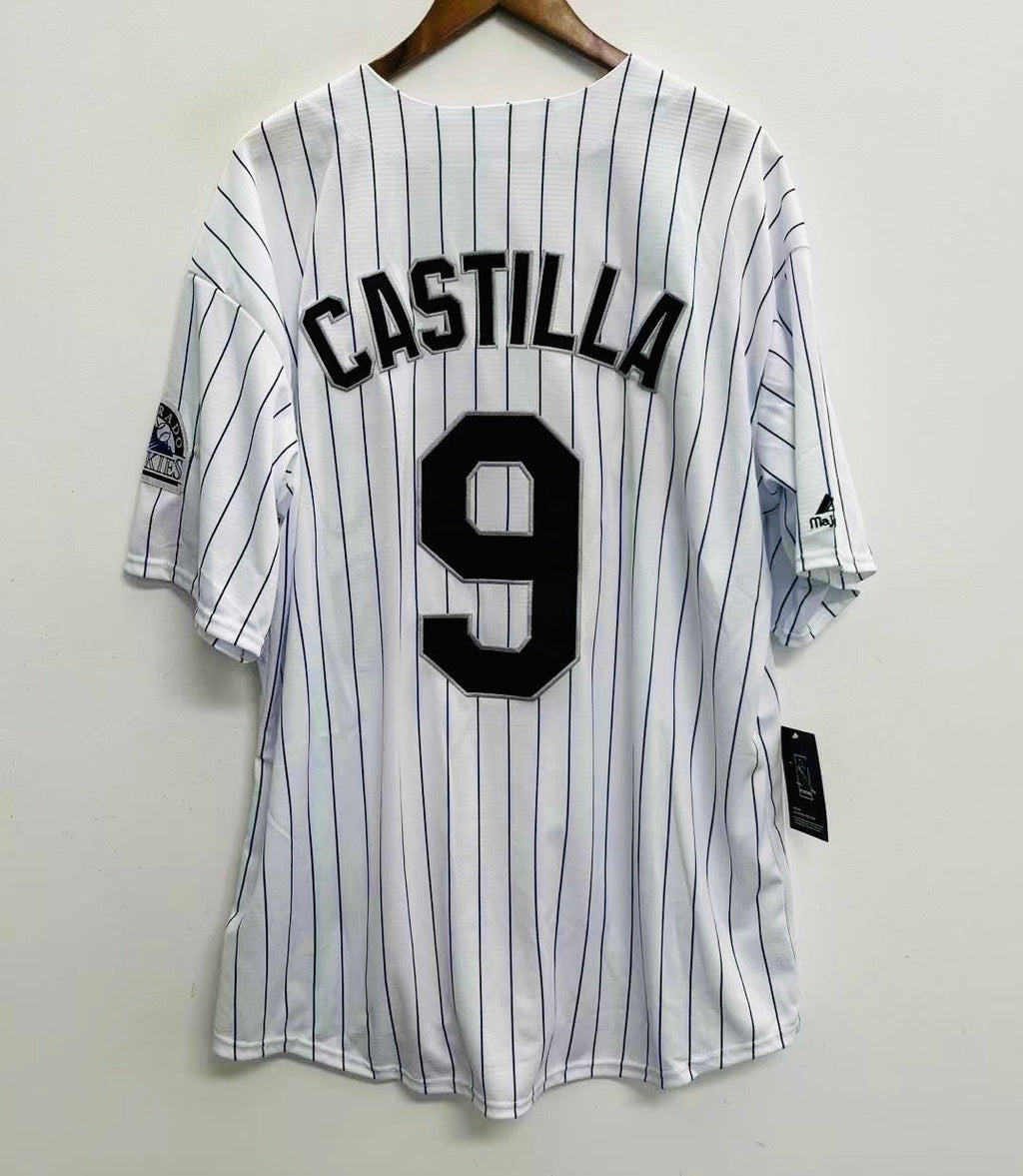 Vinny Castilla Colorado Rockies Official MLB Majestic Jersey product image 1