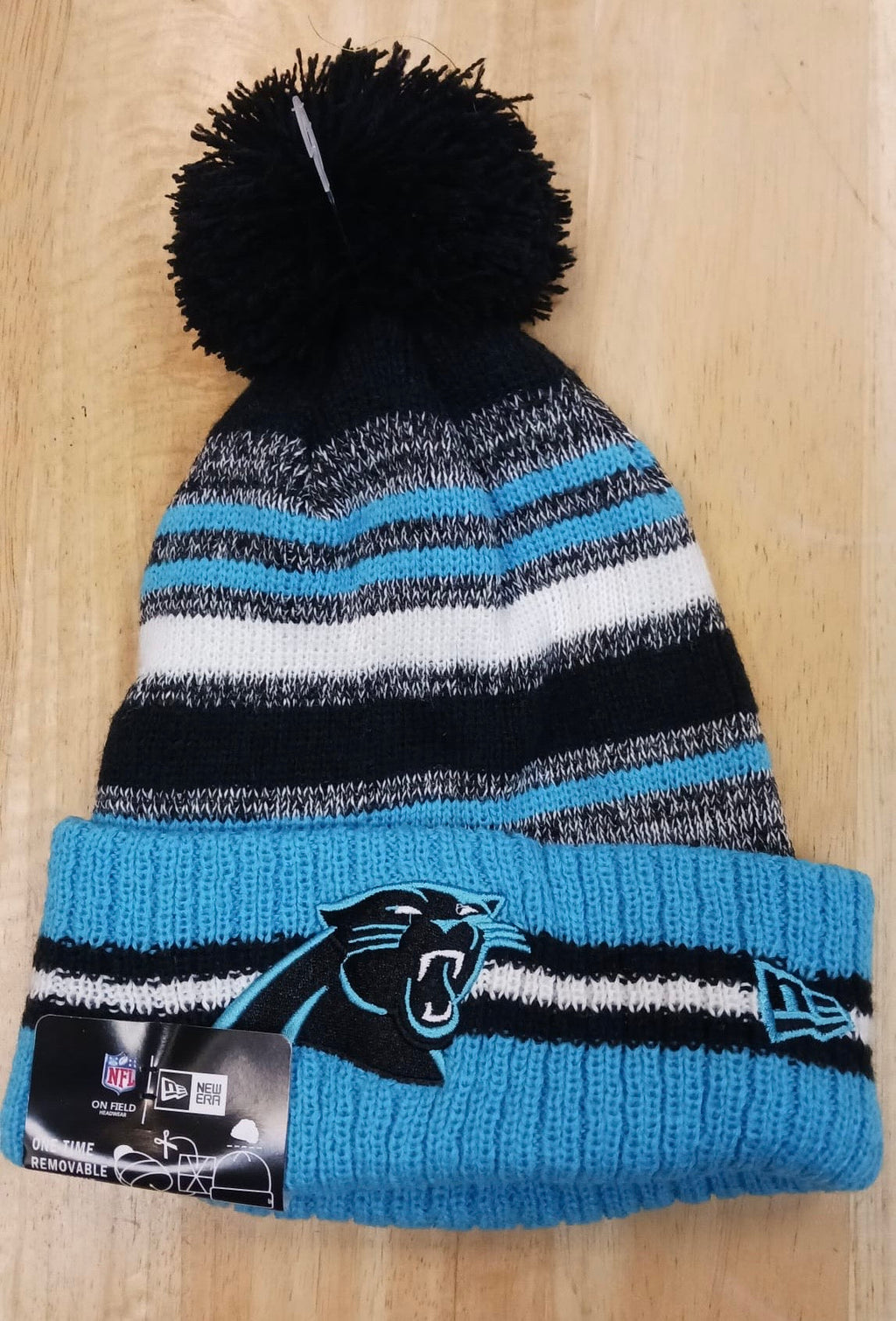 Carolina Panthers NFL New Era winter knit Hat with Pom product image 1