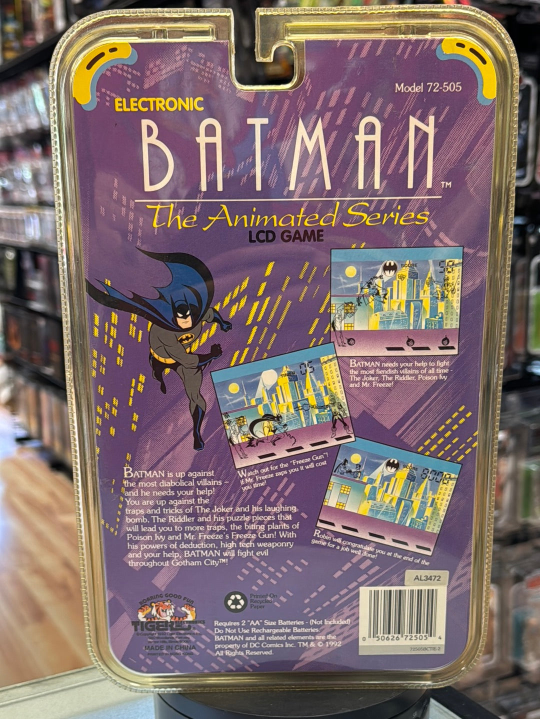 Electronic Animated Series Batman (Vintage Hand Held Game, Tiger) SEALED product image 12, provided for visual reference and