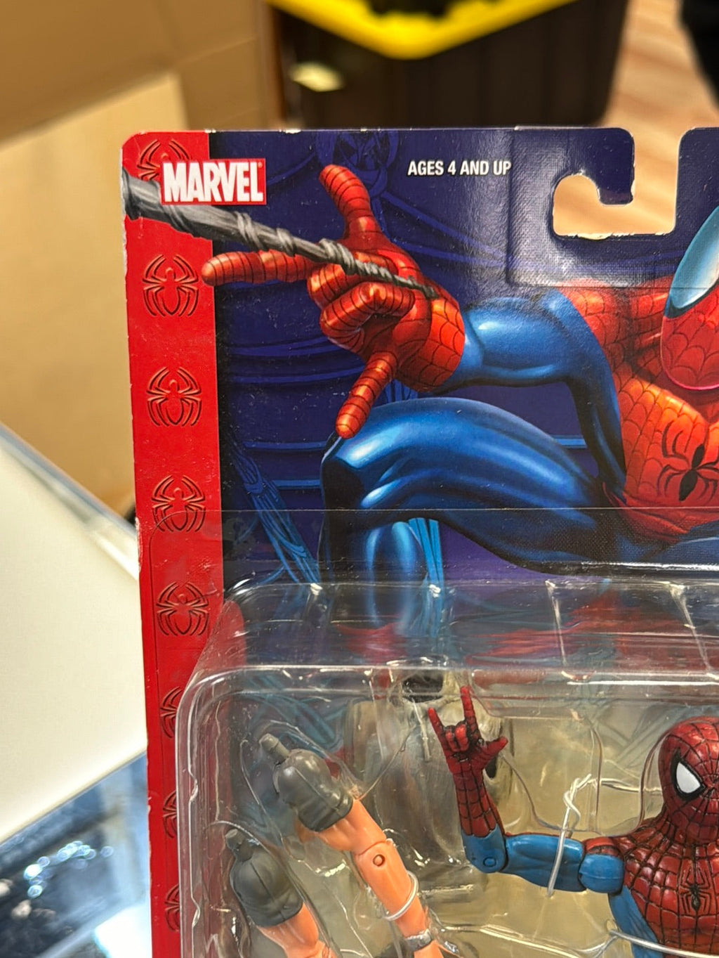 Secret Identity Spider-Man (Vintage Amazing Spider-Man, Toybiz) Sealed product image 2, provided for visual reference and