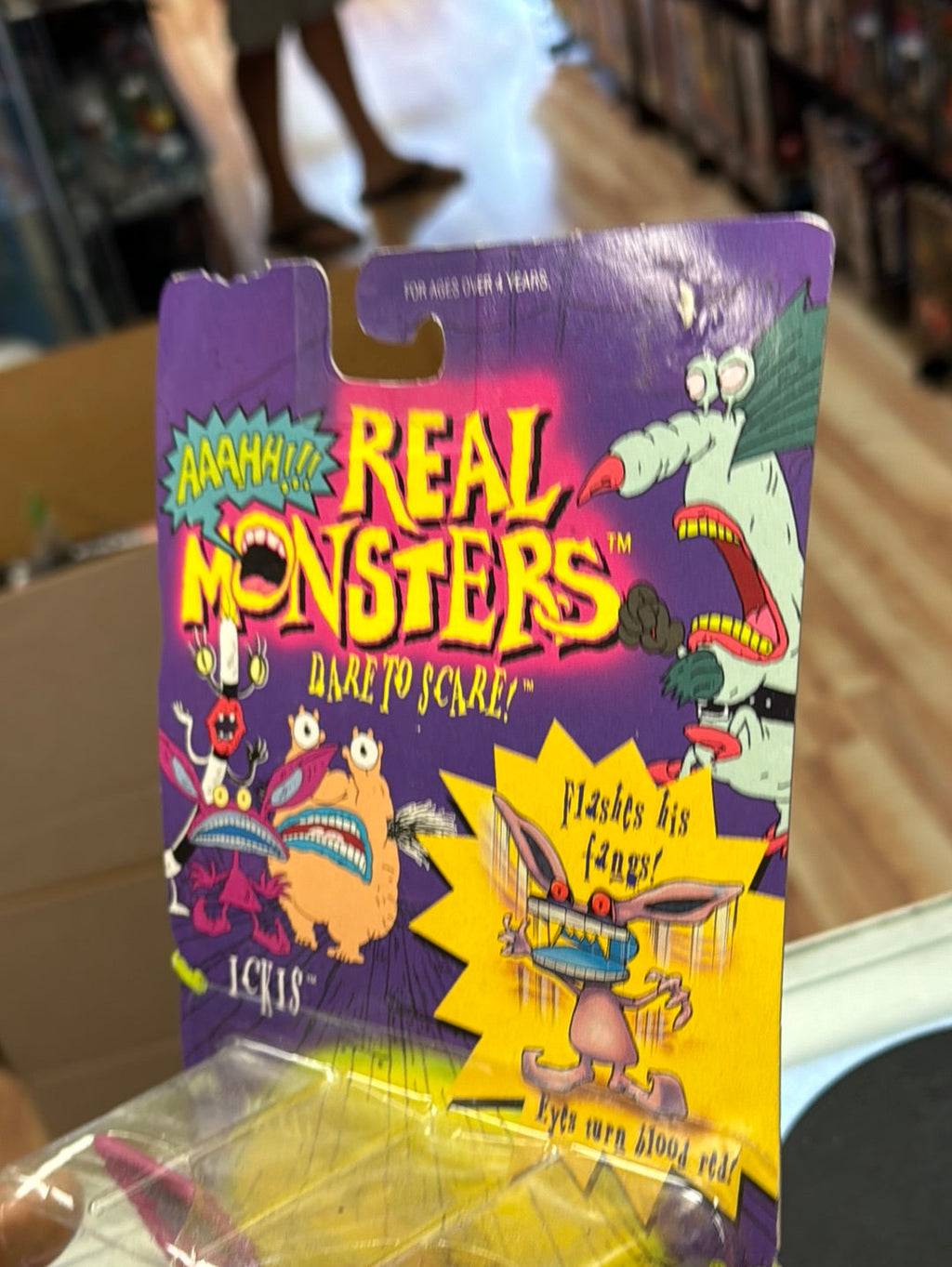 Ickis (Vintage Aahh Real Monsters, Mattel) Sealed product image 14, provided for visual reference and product detail review