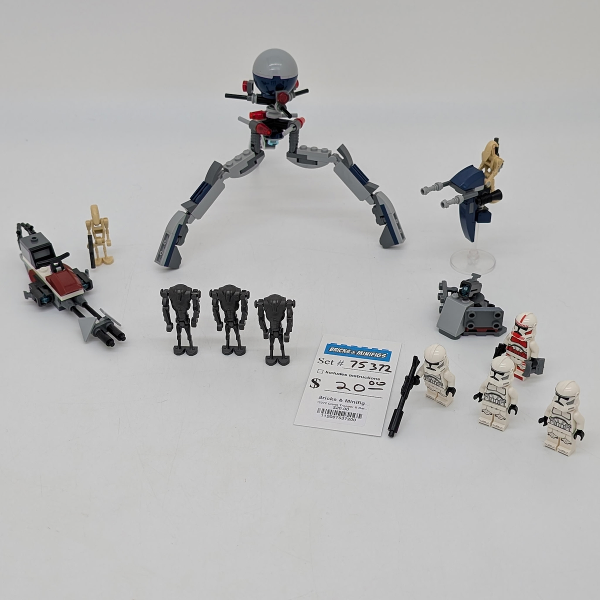 75372 Clone Trooper & Battle Droid Battle Pack (U) product image 1, provided for visual reference and product detail review