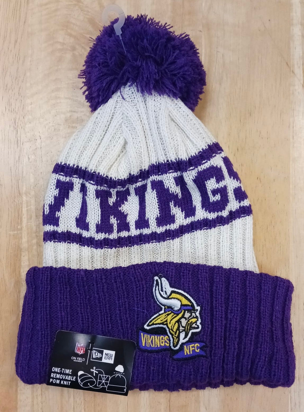 Minnesota Vikings NFL New Era winter Hat with Pom product image 1