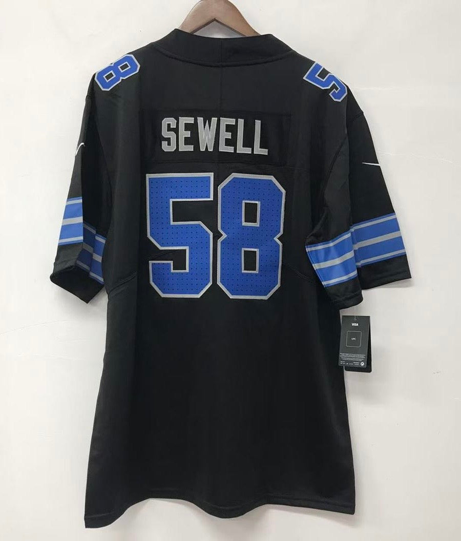 Penei Sewell Detroit Lions Official NFL Nike 2024 black