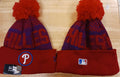 Philadelphia Phillies MLB New Era winter knit Hat with Pom product image 1