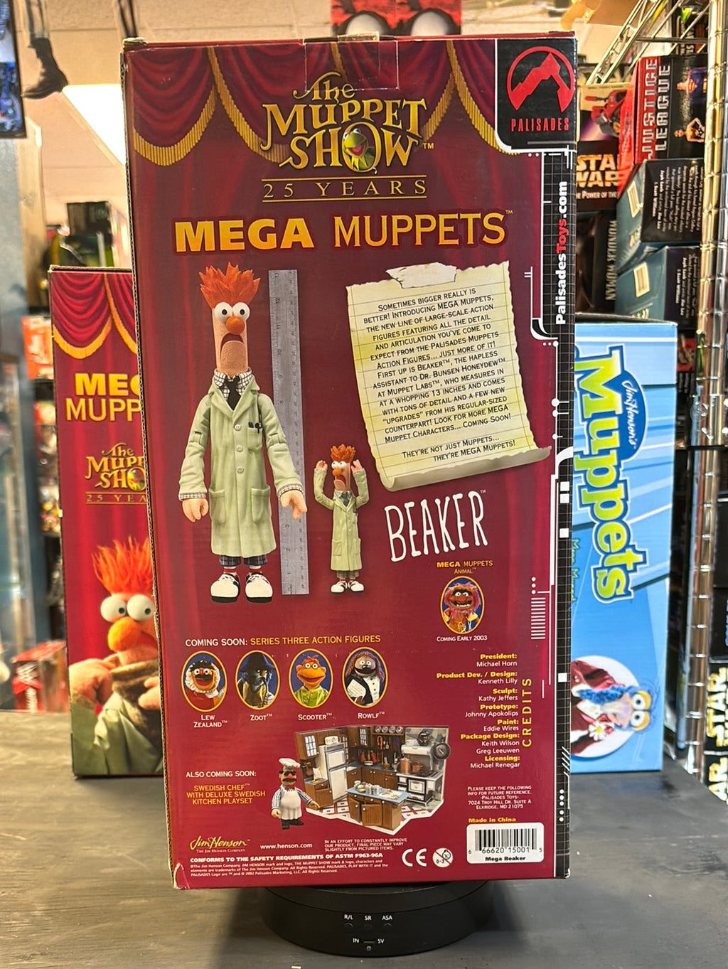 Mega Muppets Beaker 13 Inch 1072 (Vintage Muppets Show, Palisades) NIB product image 3, provided for visual reference and