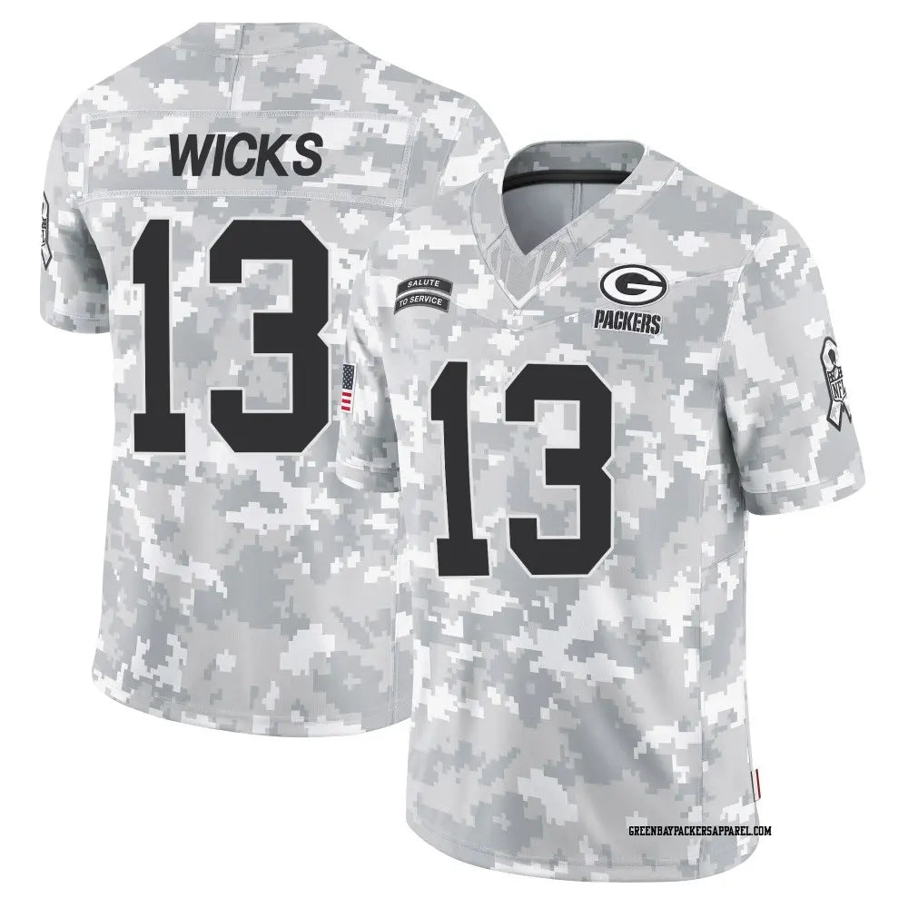 Dontayvion Wicks Green Bay Packers NFL Salute to service